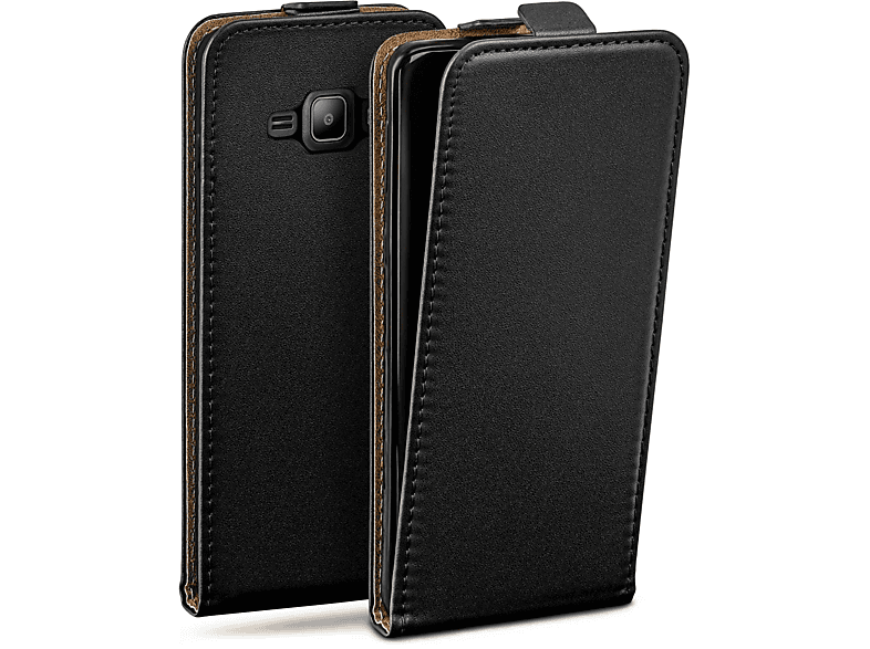 MOEX Flip Case, Flip Cover, Samsung, Galaxy J1 (2016), Deep-Black