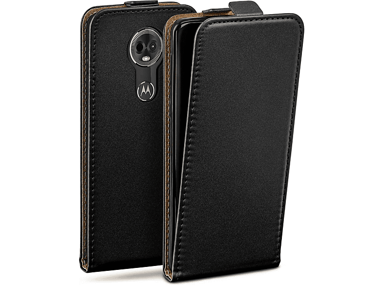 MOEX Flip Cover, Deep-Black Flip Case, E5 Plus, Moto Motorola