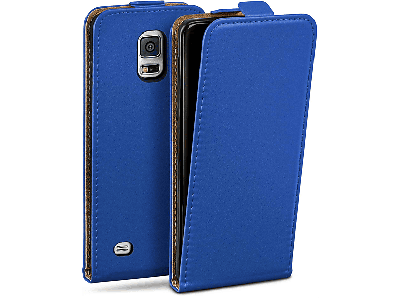 Cover, Flip Mini, Flip MOEX S5 Case, Samsung, Galaxy Royal-Blue