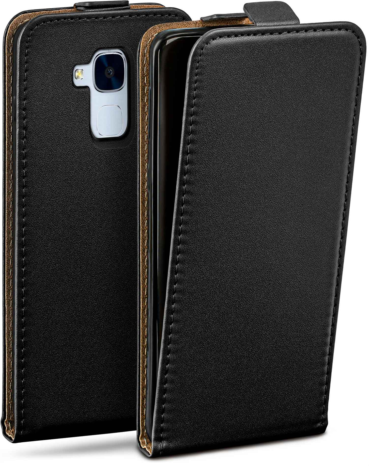 Flip Cover, Flip Honor Case, Huawei, MOEX Deep-Black 5C,