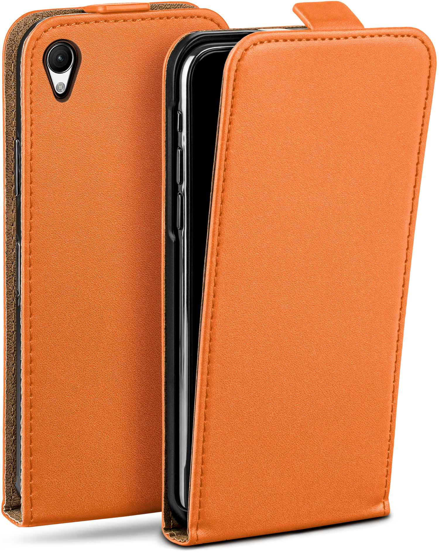 MOEX Cover, Xperia Case, Flip Flip Z1, Sony, Canyon-Orange