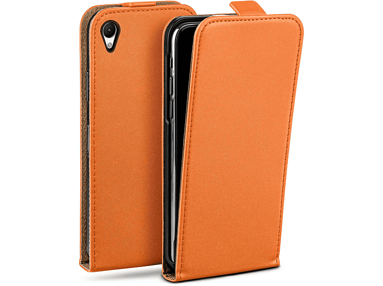 MOEX Cover, Xperia Case, Flip Flip Z1, Sony, Canyon-Orange