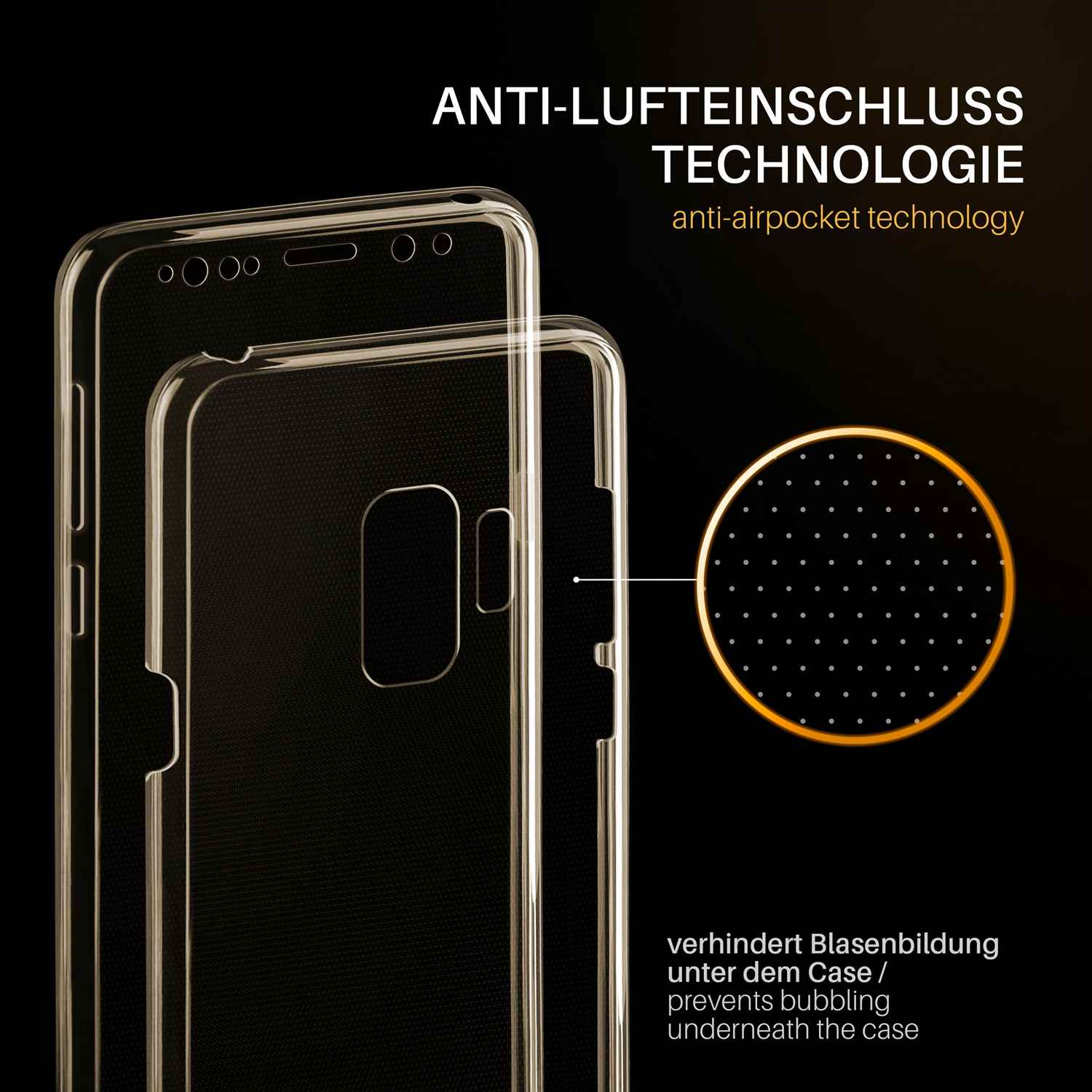 Samsung, Cover, MOEX Galaxy Full Case, Gold Double S9,