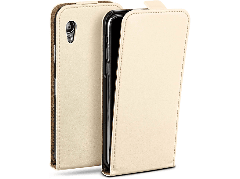 Flip Samsung, Cover, Flip Ace, Galaxy Navajo-White Case, MOEX