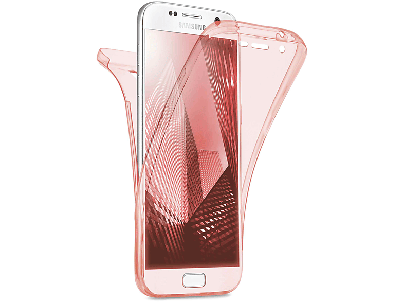 Samsung, S7, Case, Cover, Rose Full MOEX Double Galaxy