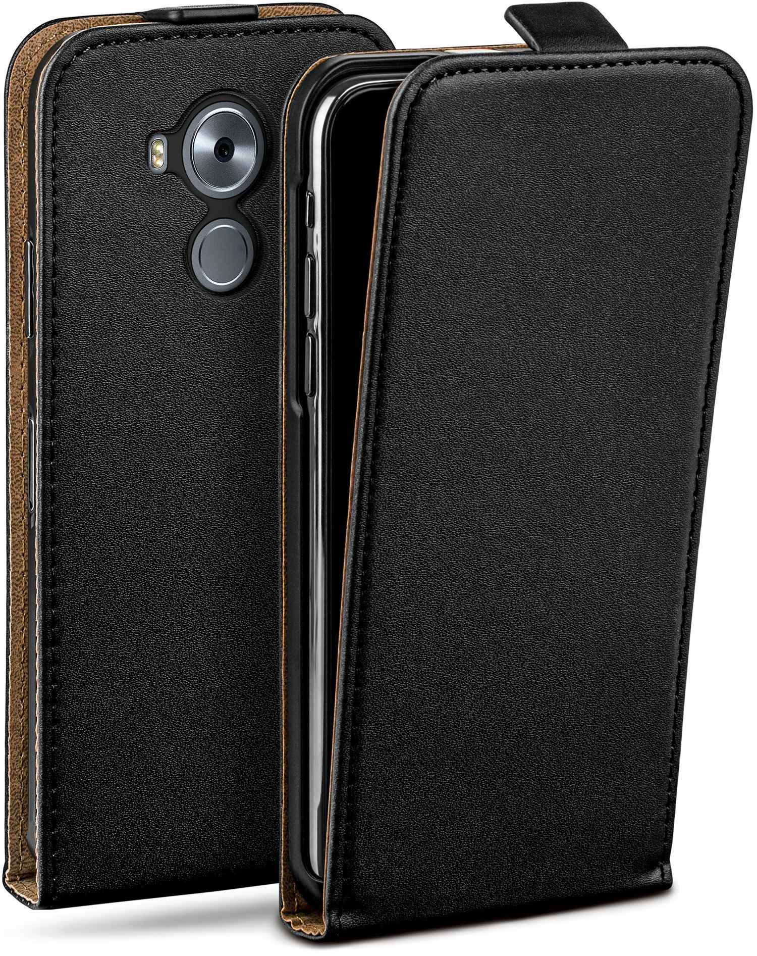 MOEX Flip Case, Flip 8, Deep-Black Mate Cover, Huawei