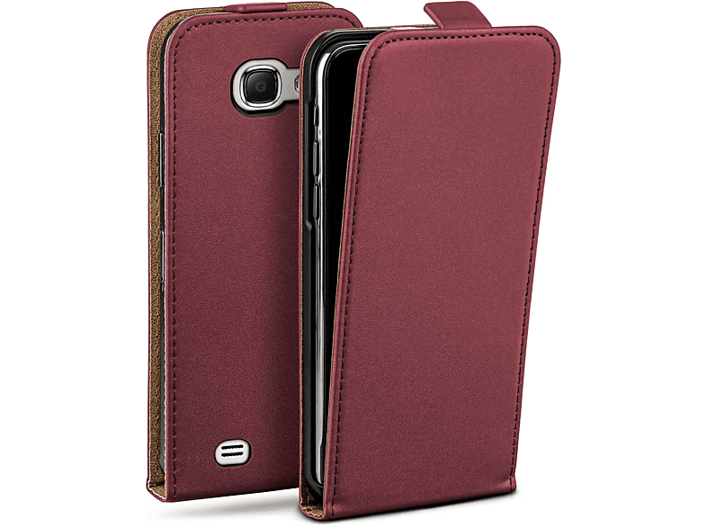 MOEX Flip 2, Maroon-Red Cover, Samsung, Case, Galaxy Flip Note