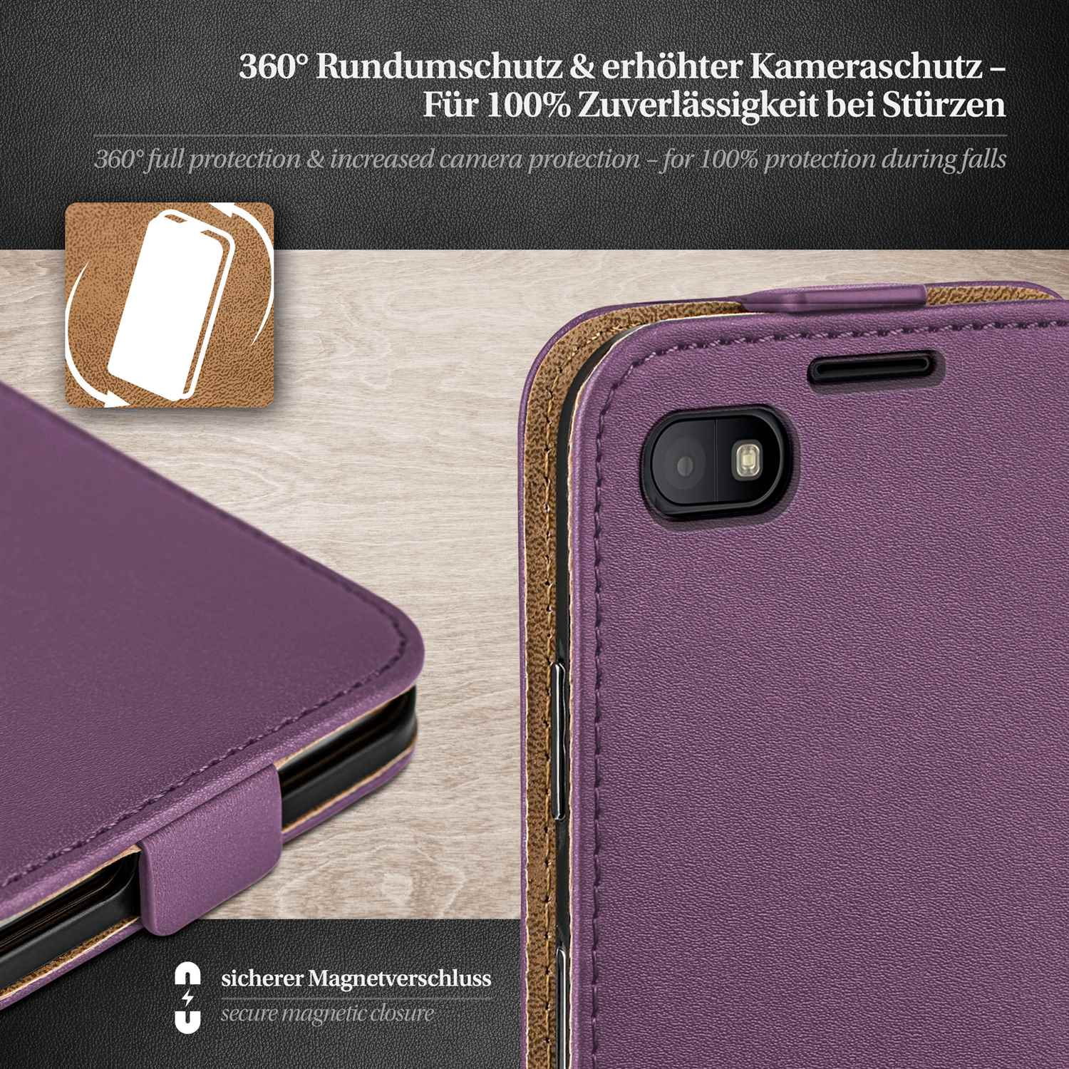 Flip Indigo-Violet Case, Cover, MOEX Flip BlackBerry, Z30,