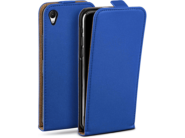MOEX Flip Case, Flip Cover, Sony, Xperia Z1, Royal-Blue