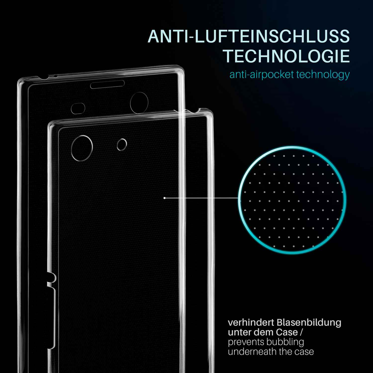 Transparente Displayschutzfolien. Anti-Lufttaschen-Technologie.