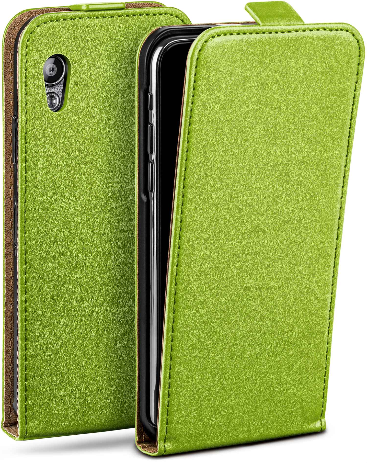 Flip Samsung, Case, MOEX Flip Cover, Ace, Lime-Green Galaxy