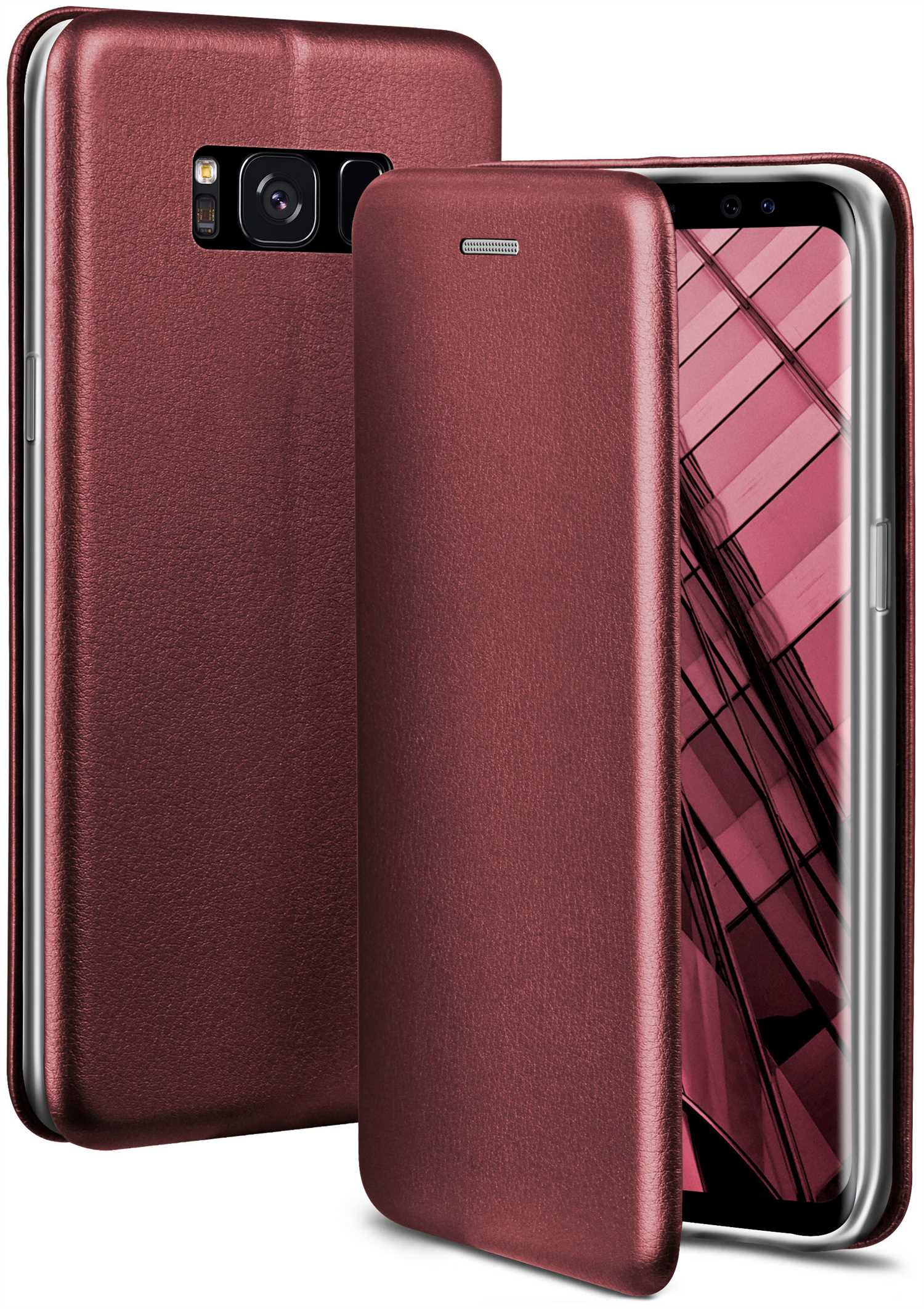 ONEFLOW Business Burgund Galaxy Case, Flip Red - Cover, S8, Samsung