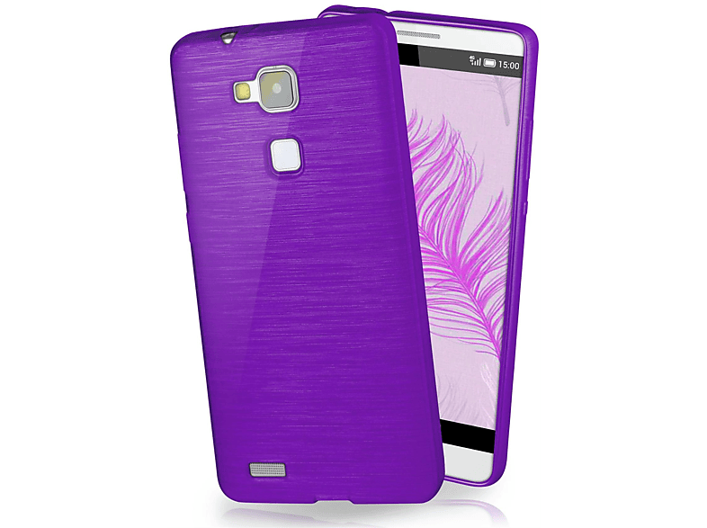 MOEX Brushed Case, Backcover, Huawei, Ascend Mate 7, Purpure-Purple