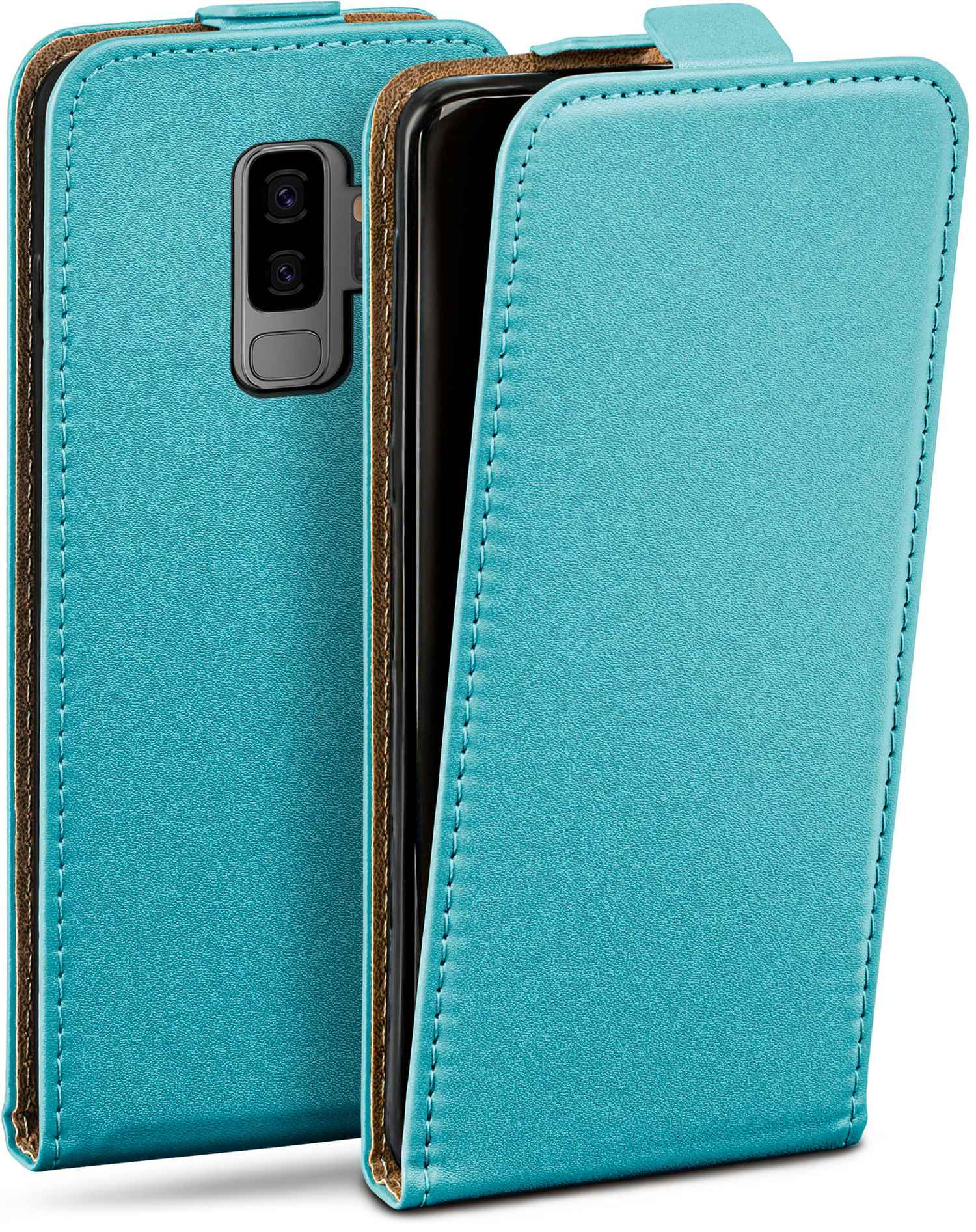 Cover, Plus, Aqua-Cyan Galaxy MOEX Case, Samsung, Flip Flip S9