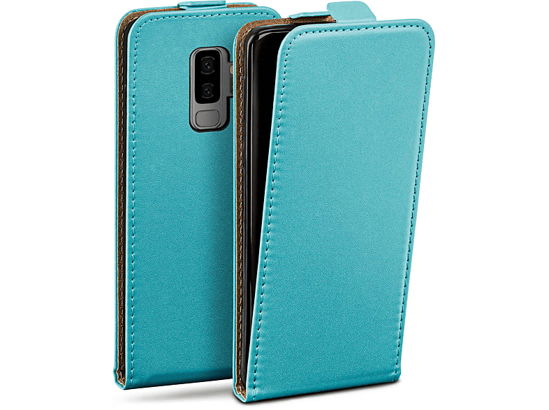 Cover, Plus, Aqua-Cyan Galaxy MOEX Case, Samsung, Flip Flip S9