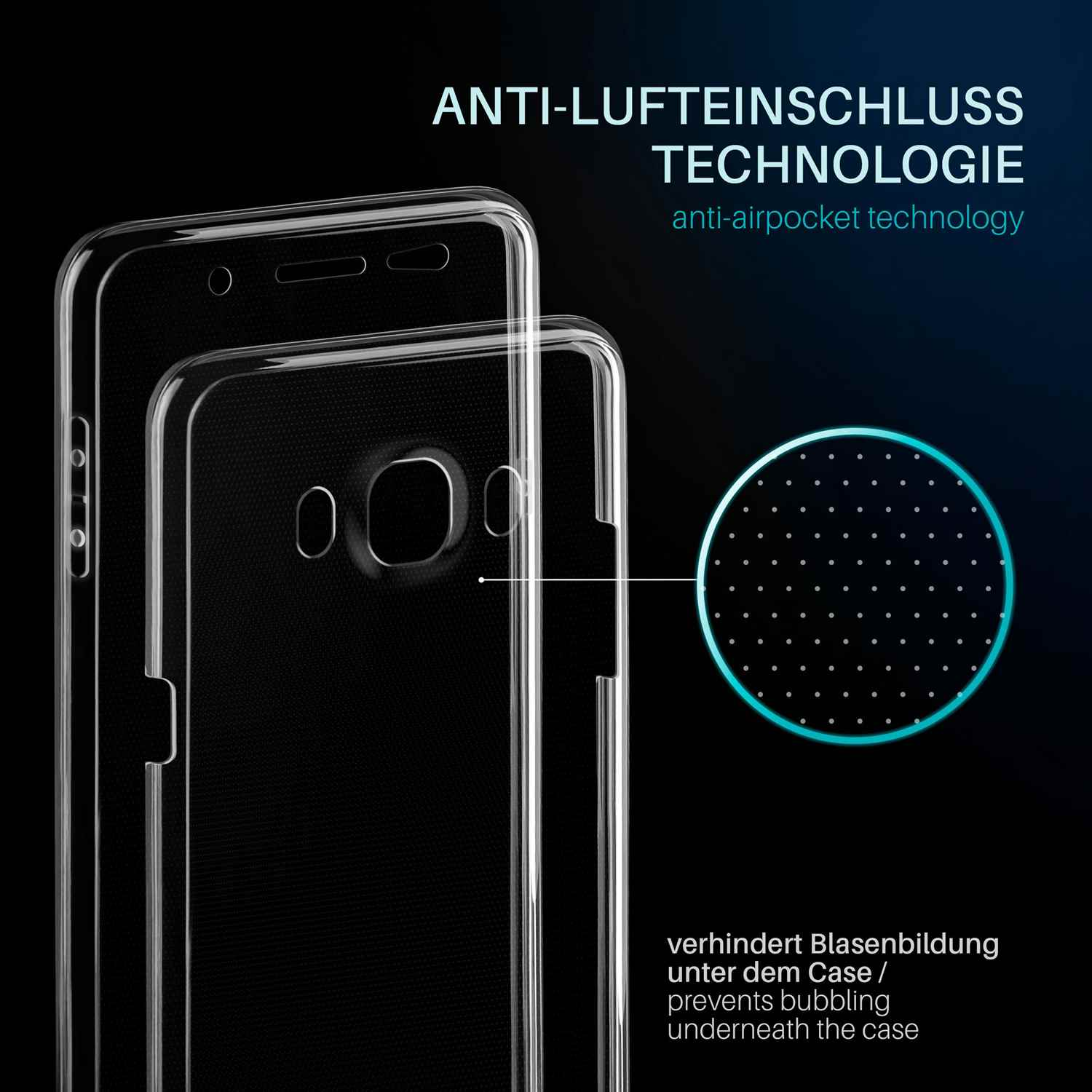 MOEX Double Case, Full Cover, Crystal Galaxy (2016), J7 Samsung