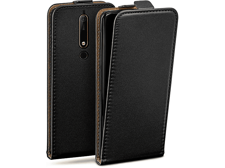 MOEX Cover, Flip Case, Deep-Black Nokia, 6.1, Flip