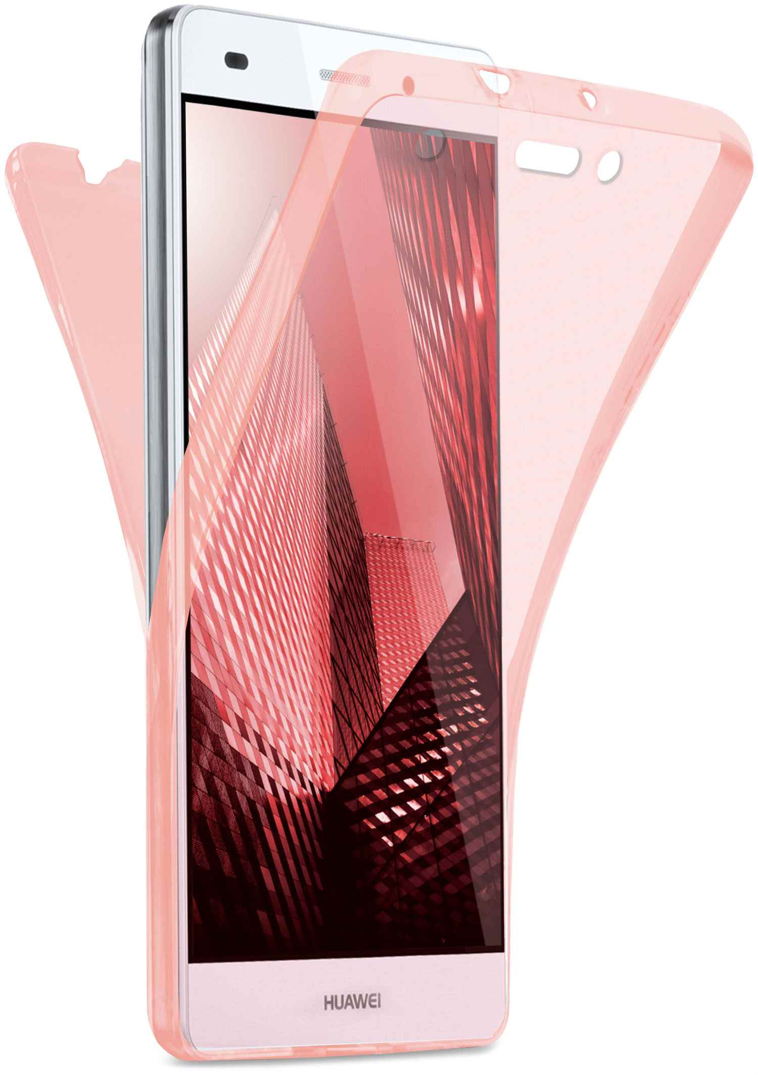 MOEX Double Lite Full P8 Huawei, 2015, Case, Rose Cover