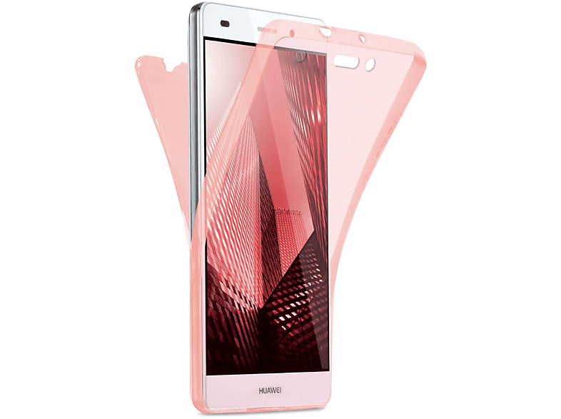 MOEX Double Case, Full Cover, Huawei, P8 Lite 2015, Rose