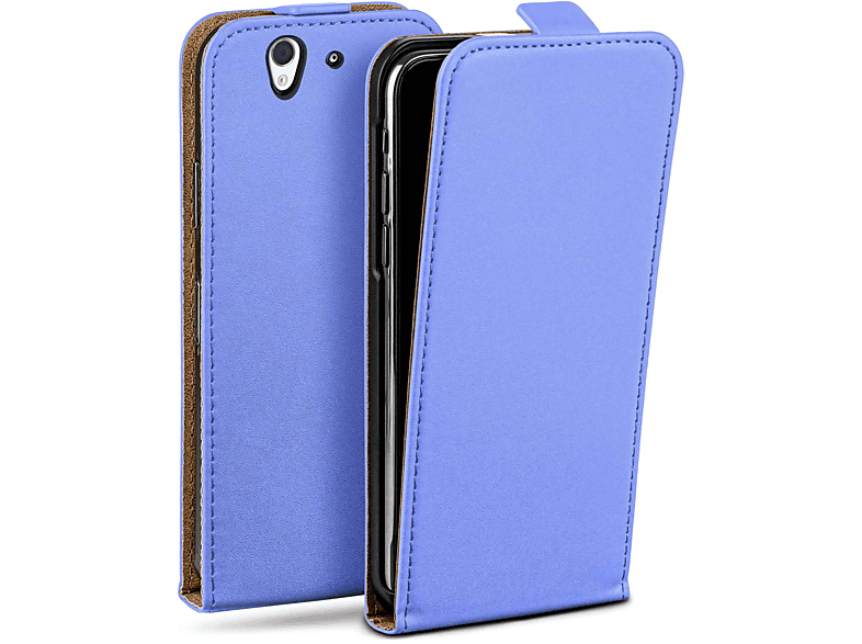 Xperia Flip Z, Cover, Case, Sky-Blue Flip Sony, MOEX