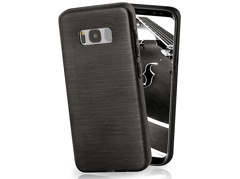 MOEX Brushed Case, Backcover, Samsung, Galaxy S8, Slate-Black