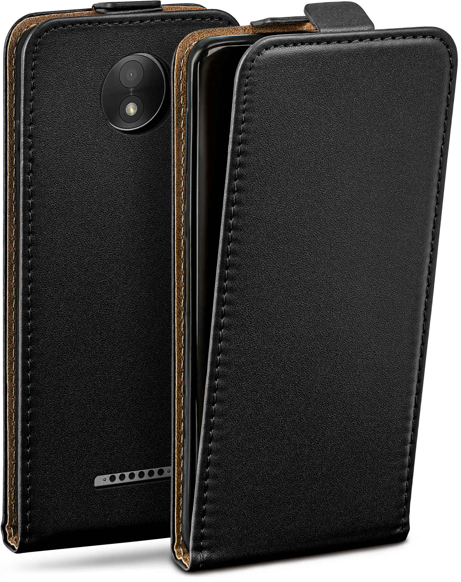 MOEX Flip Case, Flip Cover, Plus, Deep-Black Moto Motorola, C