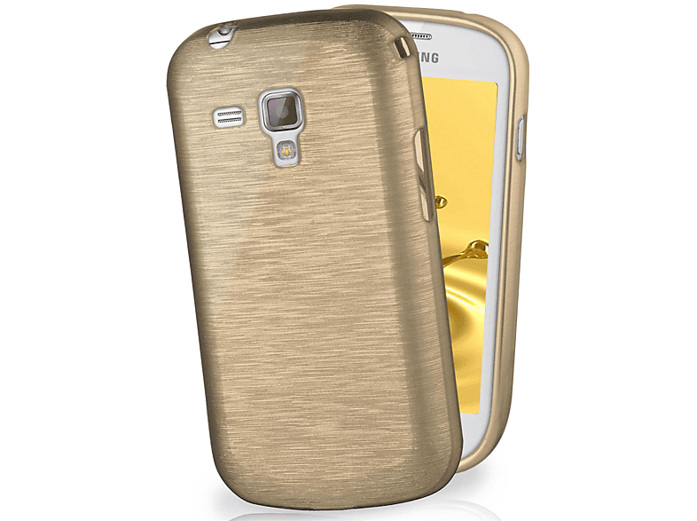MOEX Brushed Case, Backcover, Samsung, Galaxy S Duos 2, Ivory-Gold