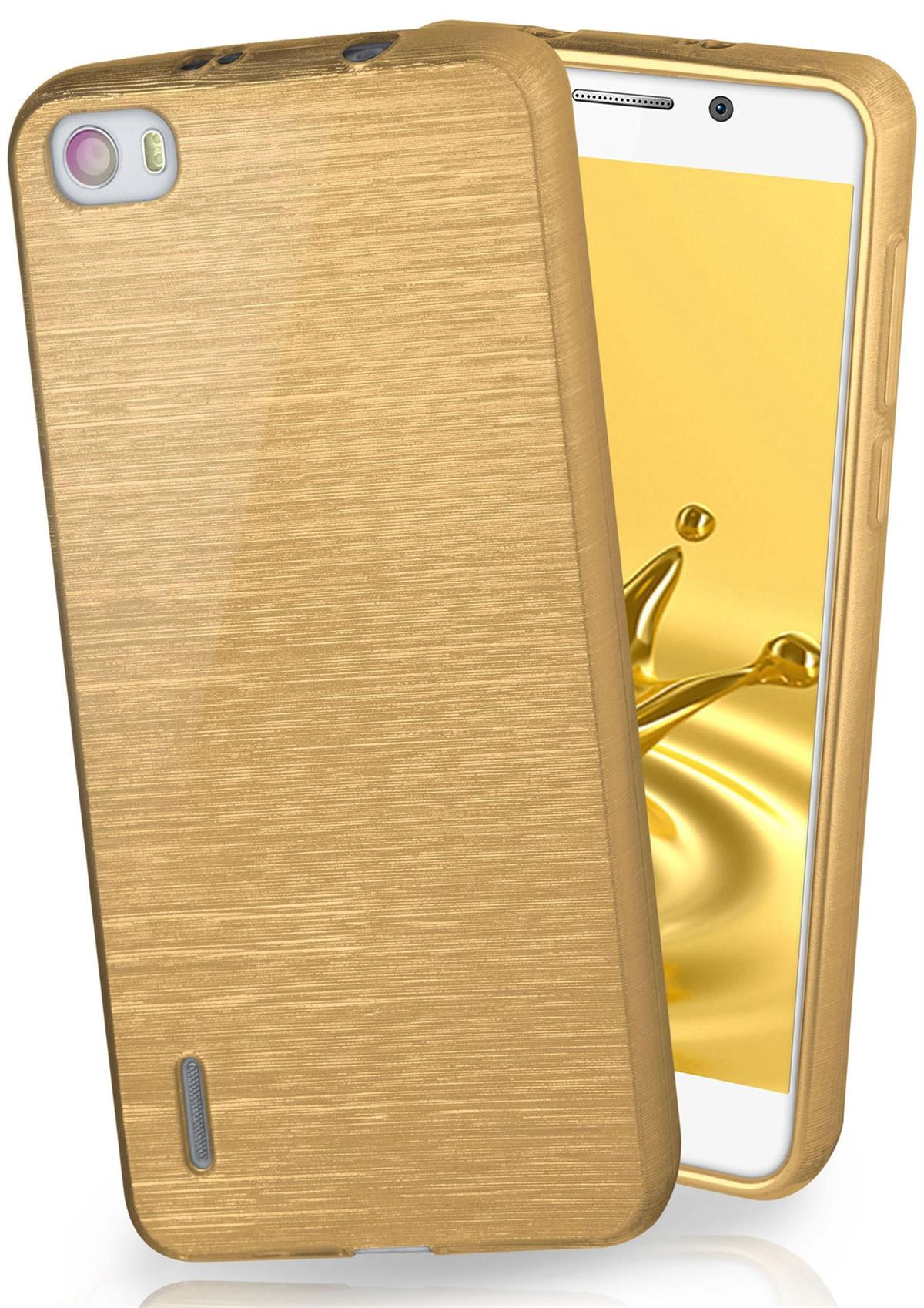 MOEX Huawei, 6, Ivory-Gold Brushed Case, Honor Backcover,