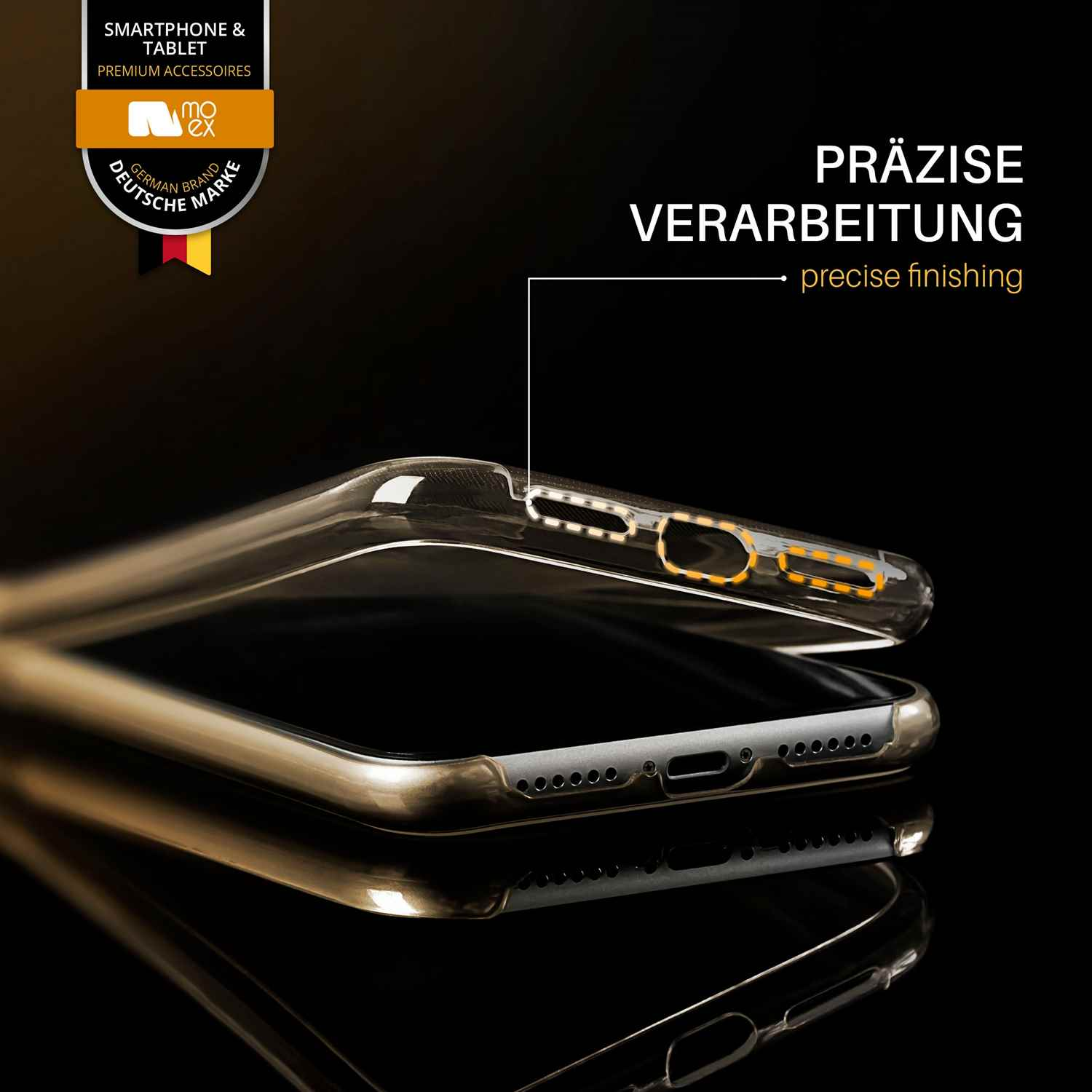 MOEX Double Cover, Gold Galaxy Samsung, Case, S7, Full