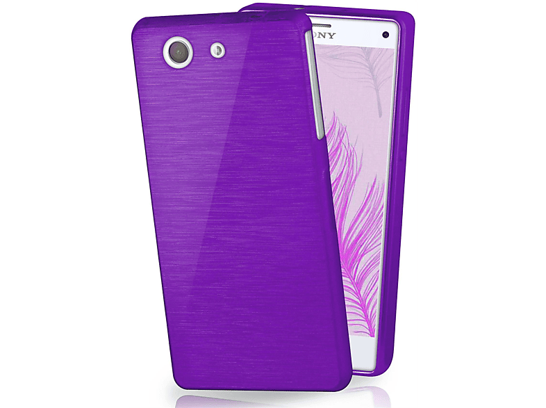 MOEX Brushed Case, Backcover, Sony, Xperia Z3 Compact, Purpure-Purple