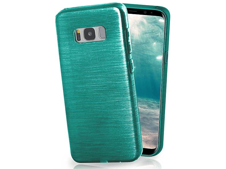 MOEX Brushed Case, Backcover, Samsung, Plus, Aqua-Cyan S8 Galaxy