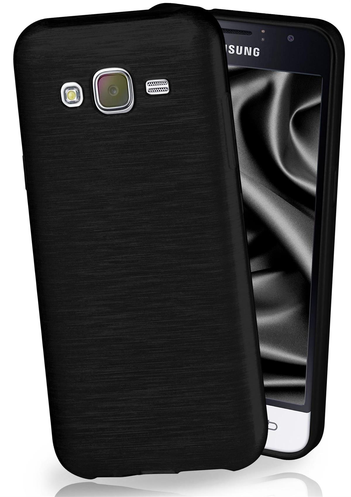MOEX Brushed Samsung, (2016), Case, Backcover, J3 Galaxy Onyx-Black
