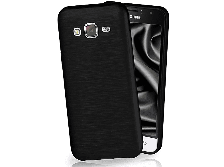 MOEX Brushed Case, Galaxy (2016), Onyx-Black Samsung, Backcover, J3