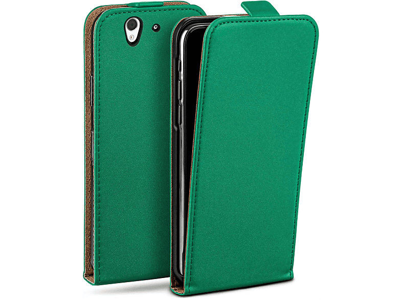 Flip Cover, Xperia Z, Sony, Flip Case, MOEX Emerald-Green