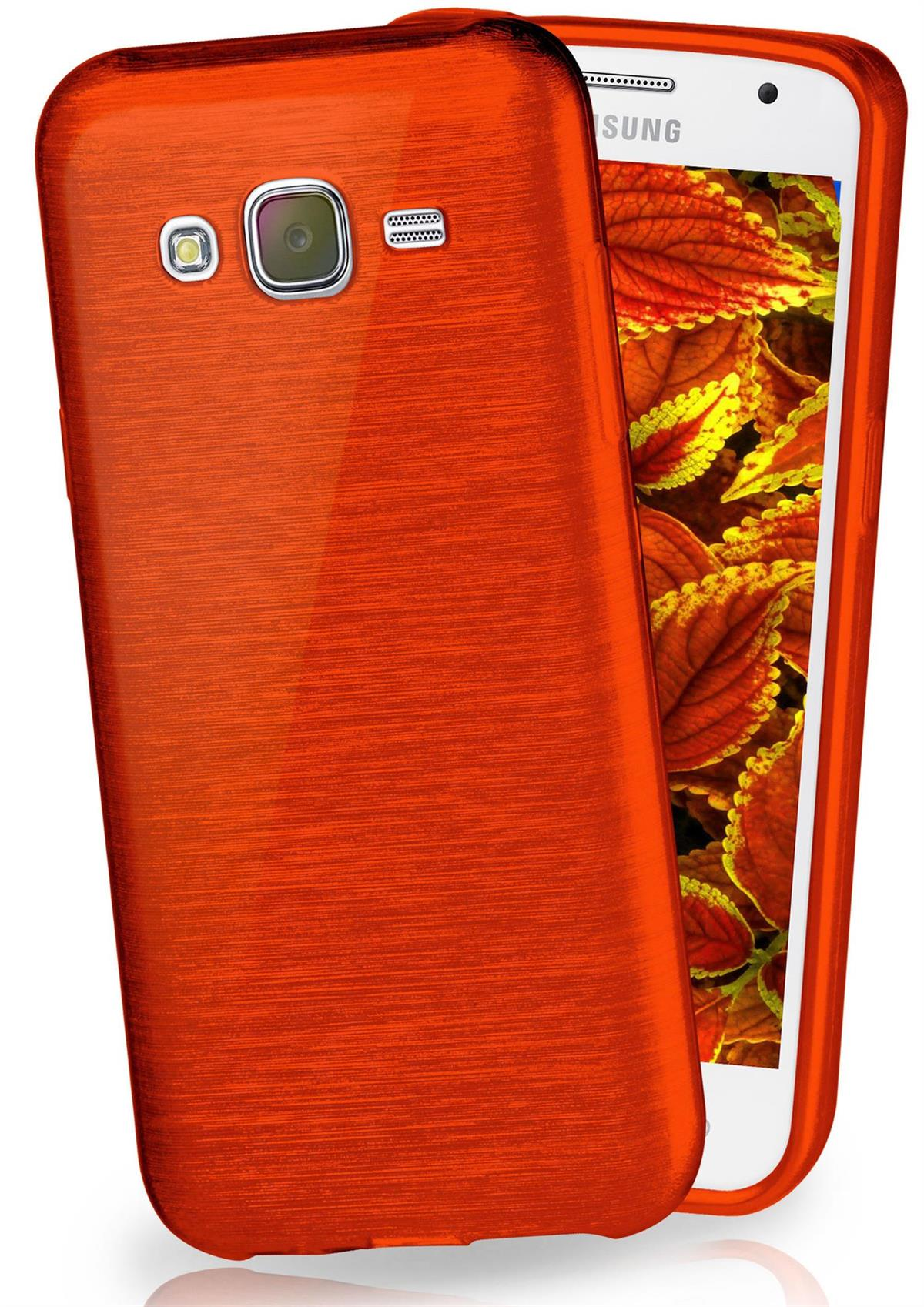 MOEX Brushed Case, Backcover, (2015), J5 Galaxy Indian-Red Samsung