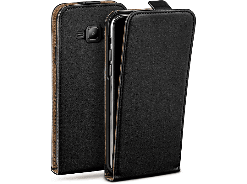 MOEX Flip Case, Flip Cover, Samsung, Galaxy J1 (2015), Deep-Black
