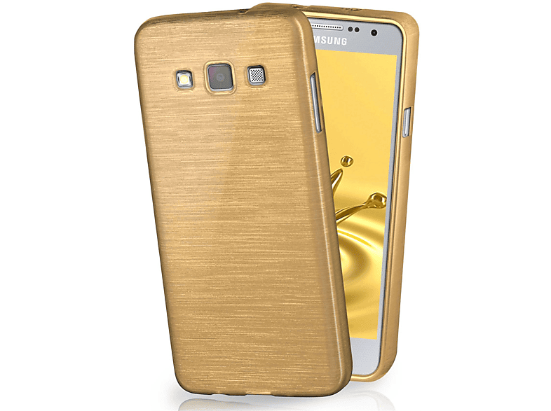 MOEX Brushed Case, Backcover, Samsung, Galaxy A7 (2015), Ivory-Gold