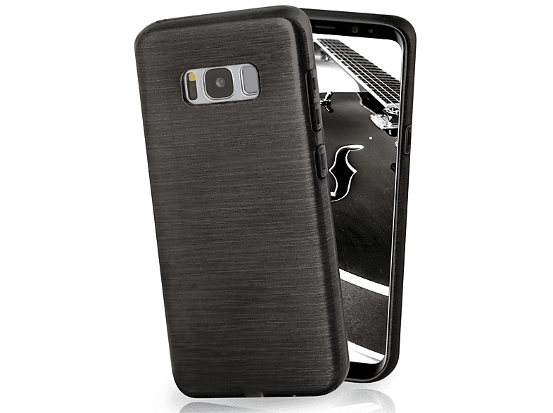 MOEX Brushed Samsung, Galaxy Slate-Black S8 Plus, Backcover, Case