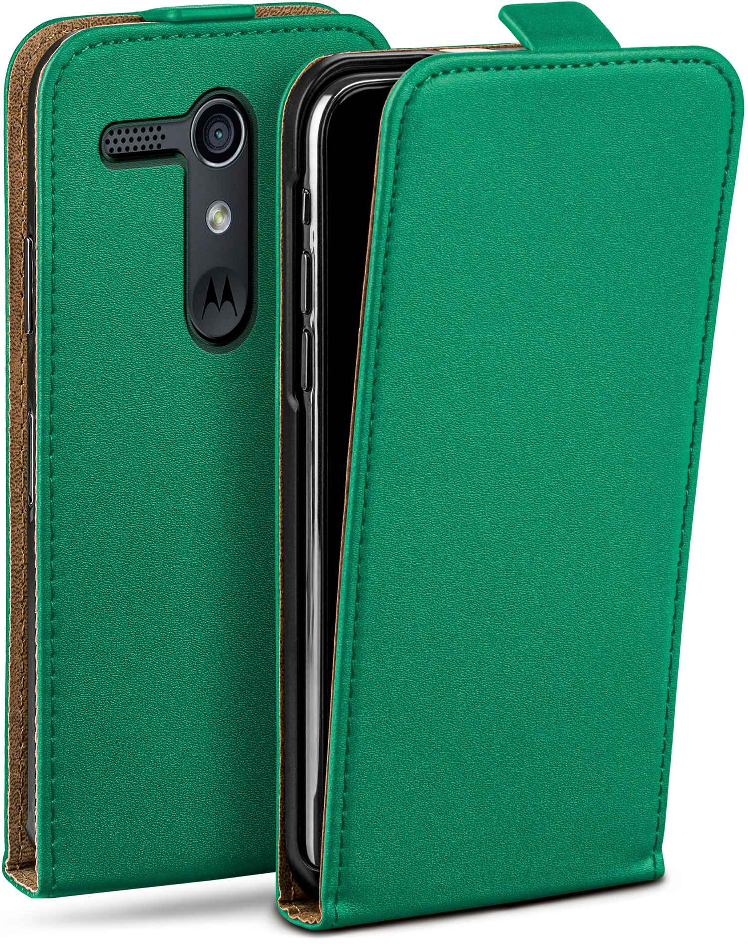 MOEX Flip Case, Flip Cover, Motorola, Moto G, Emerald-Green