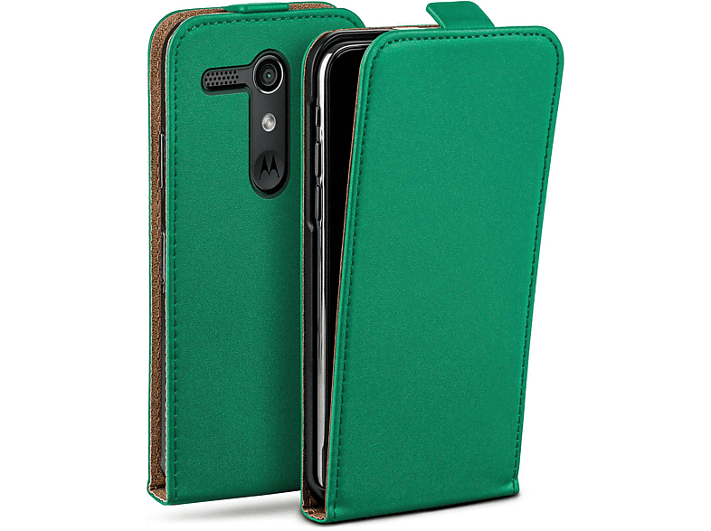 Cover, Flip Moto Motorola, Flip MOEX Emerald-Green G, Case,
