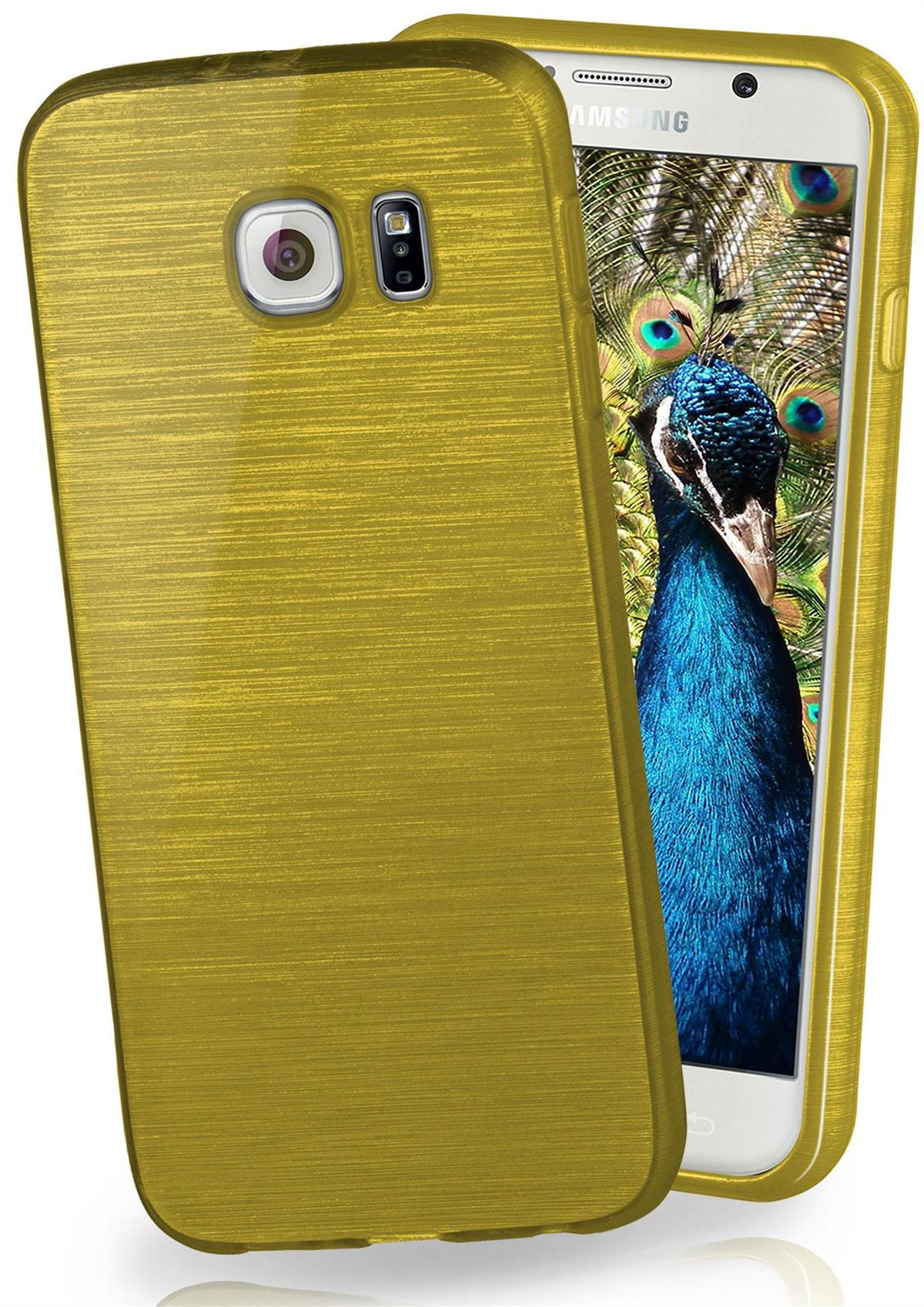 Samsung, Galaxy Case, S6, Lime-Green MOEX Backcover, Brushed