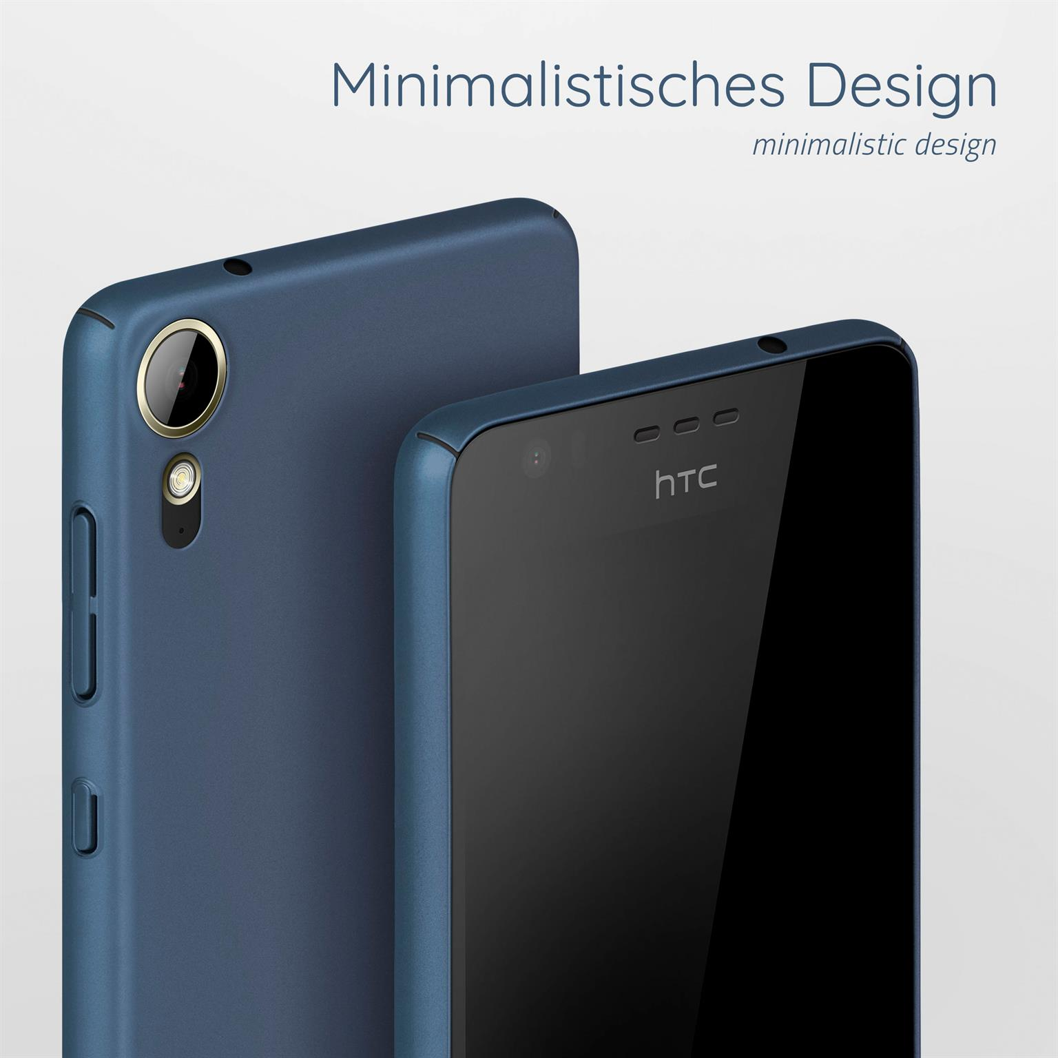 MOEX Alpha Case, Backcover, HTC, Lifestyle, Desire 10 Blau