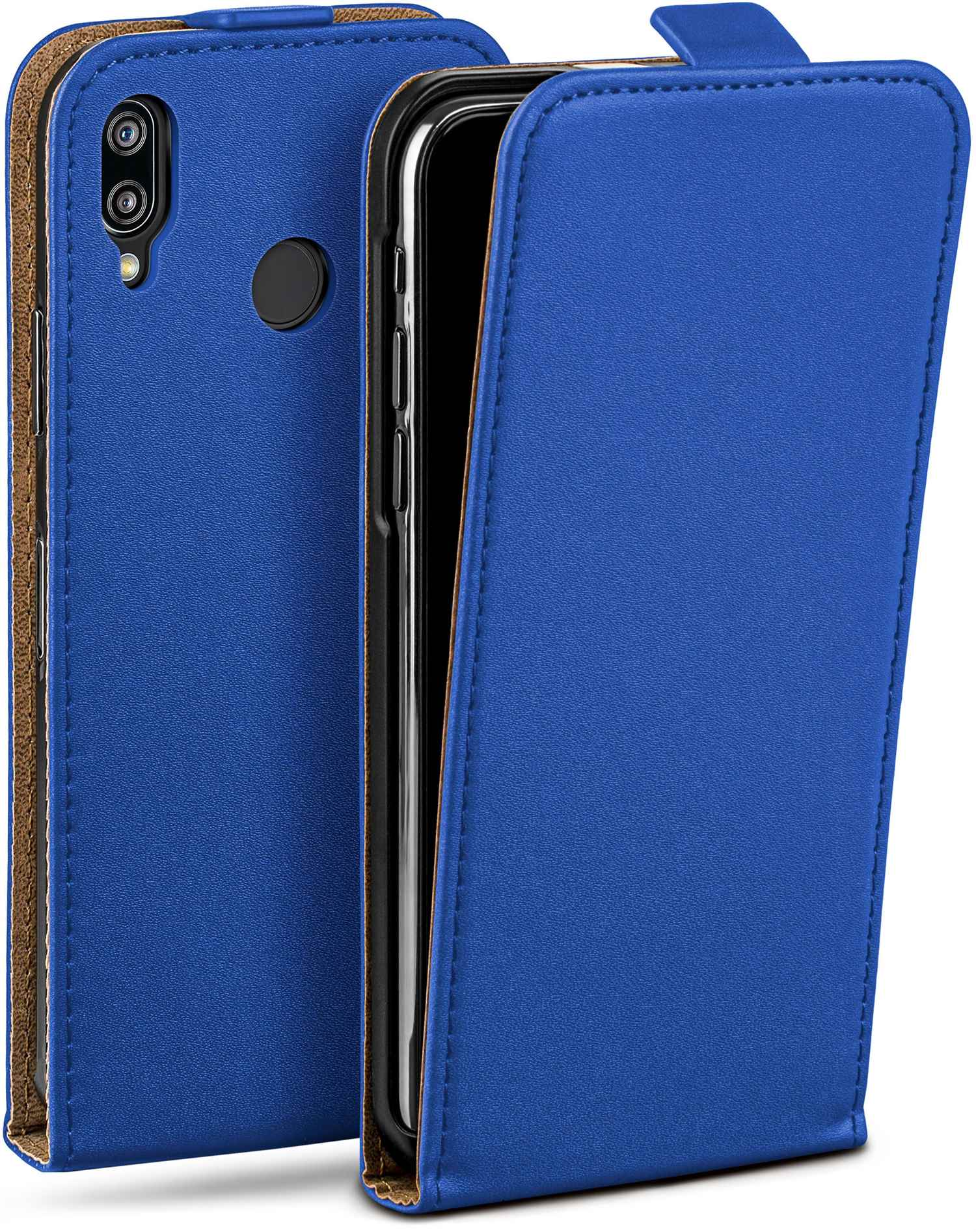 Flip MOEX Flip Huawei, Lite, Case, Royal-Blue P20 Cover,