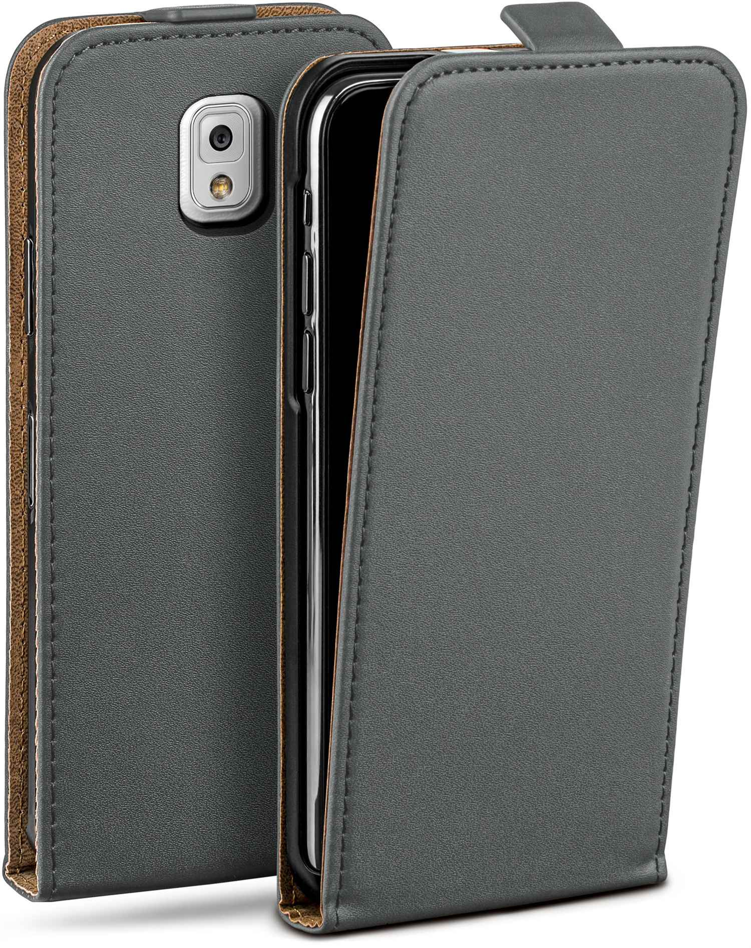 MOEX Flip Case, Flip Cover, Galaxy Anthracite-Gray 3, Note Samsung