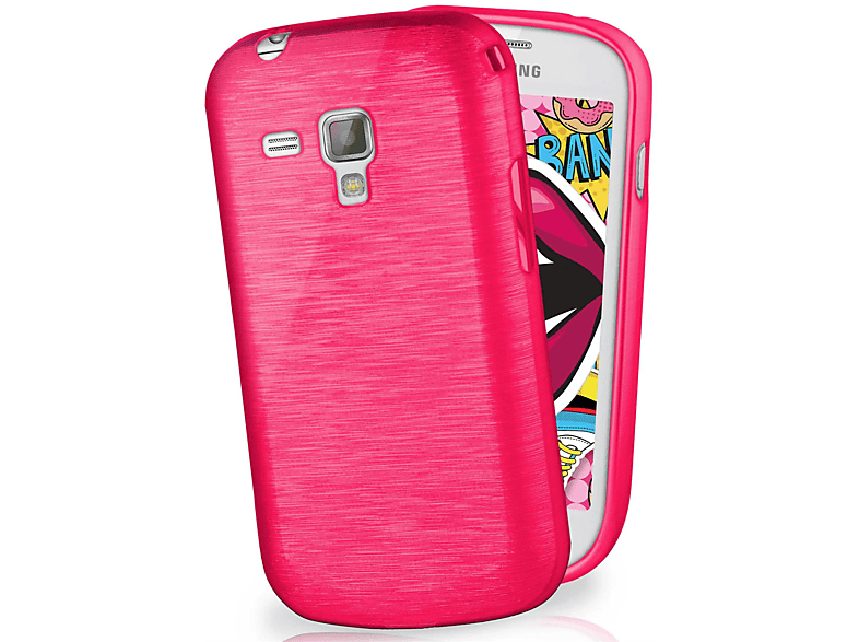 MOEX Brushed Case, Backcover, Samsung, Galaxy S Duos 2, Magenta-Pink