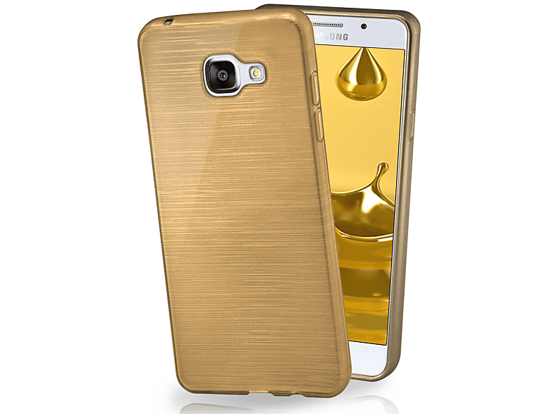 MOEX Brushed A5 Ivory-Gold Backcover, Galaxy Case, Samsung, (2016)