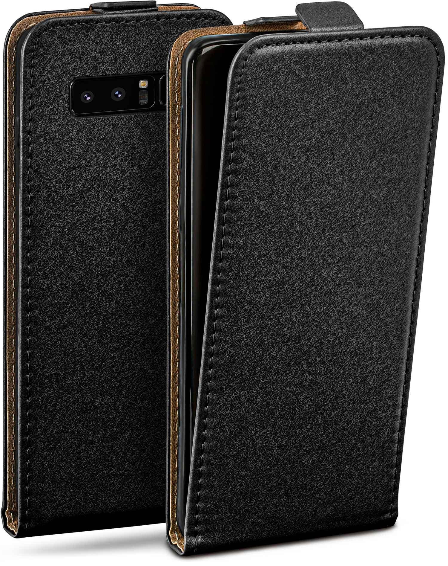 Flip 8, Samsung, Case, Cover, MOEX Galaxy Note Deep-Black Flip