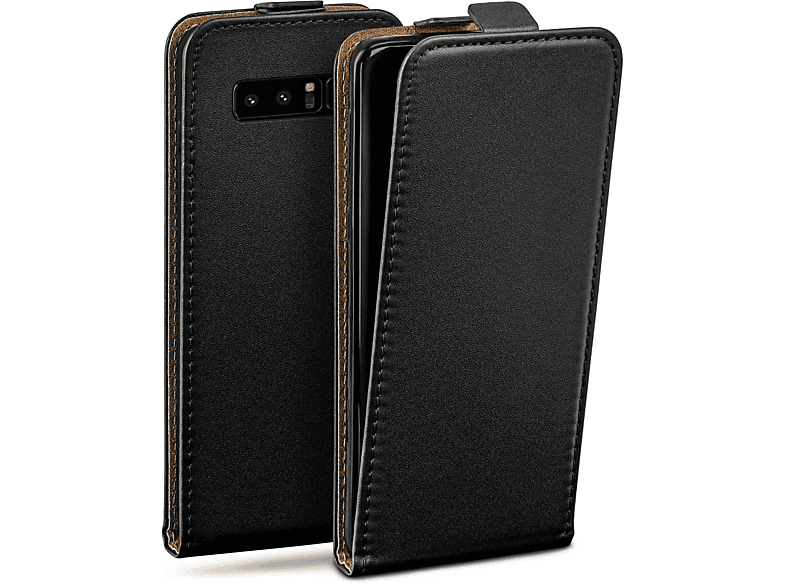 Samsung, Note Flip Deep-Black Galaxy MOEX Case, Cover, Flip 8,