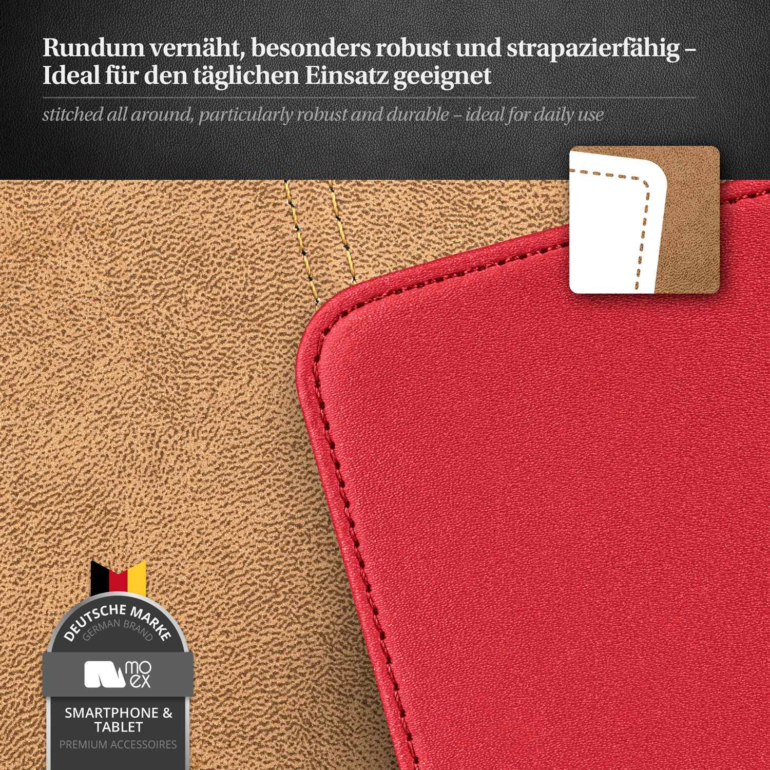 Blazing-Red Flip Galaxy Samsung, Ace Flip Case, Cover, 2, MOEX