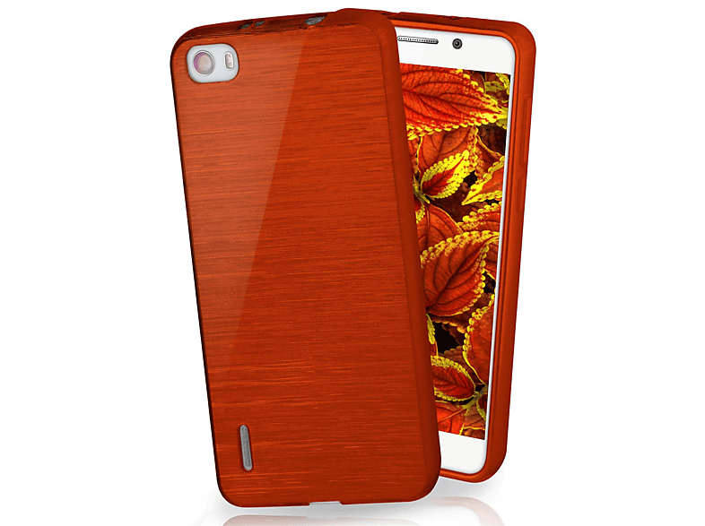 MOEX Brushed Case, Backcover, Huawei, Honor 6, Indian-Red
